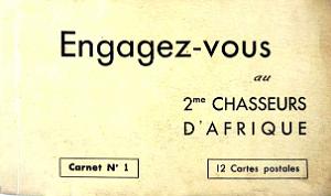 CARNET DU 2 EME CHASSEURS D AFRIQUE A ORAN (1)